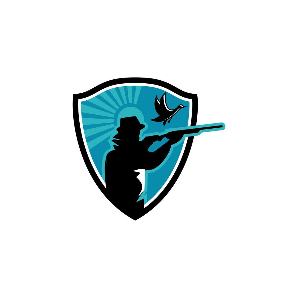 Outdoor Hunter Logo Design Vector Template