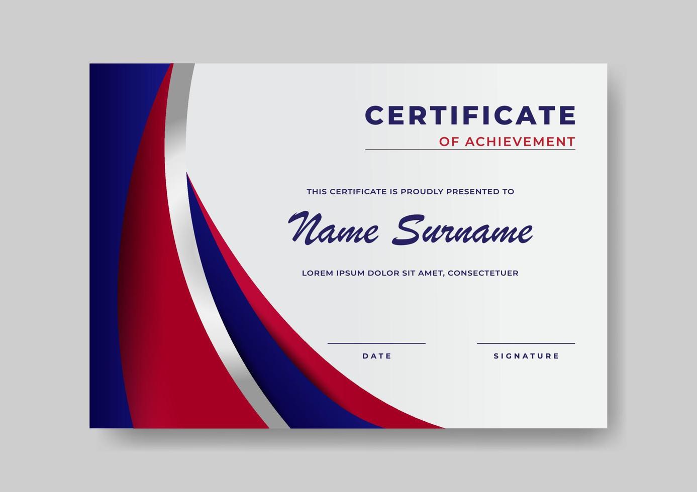 Elegant And Beautiful Certificate Template Design For  Corporate, Graduation, and Organization vector