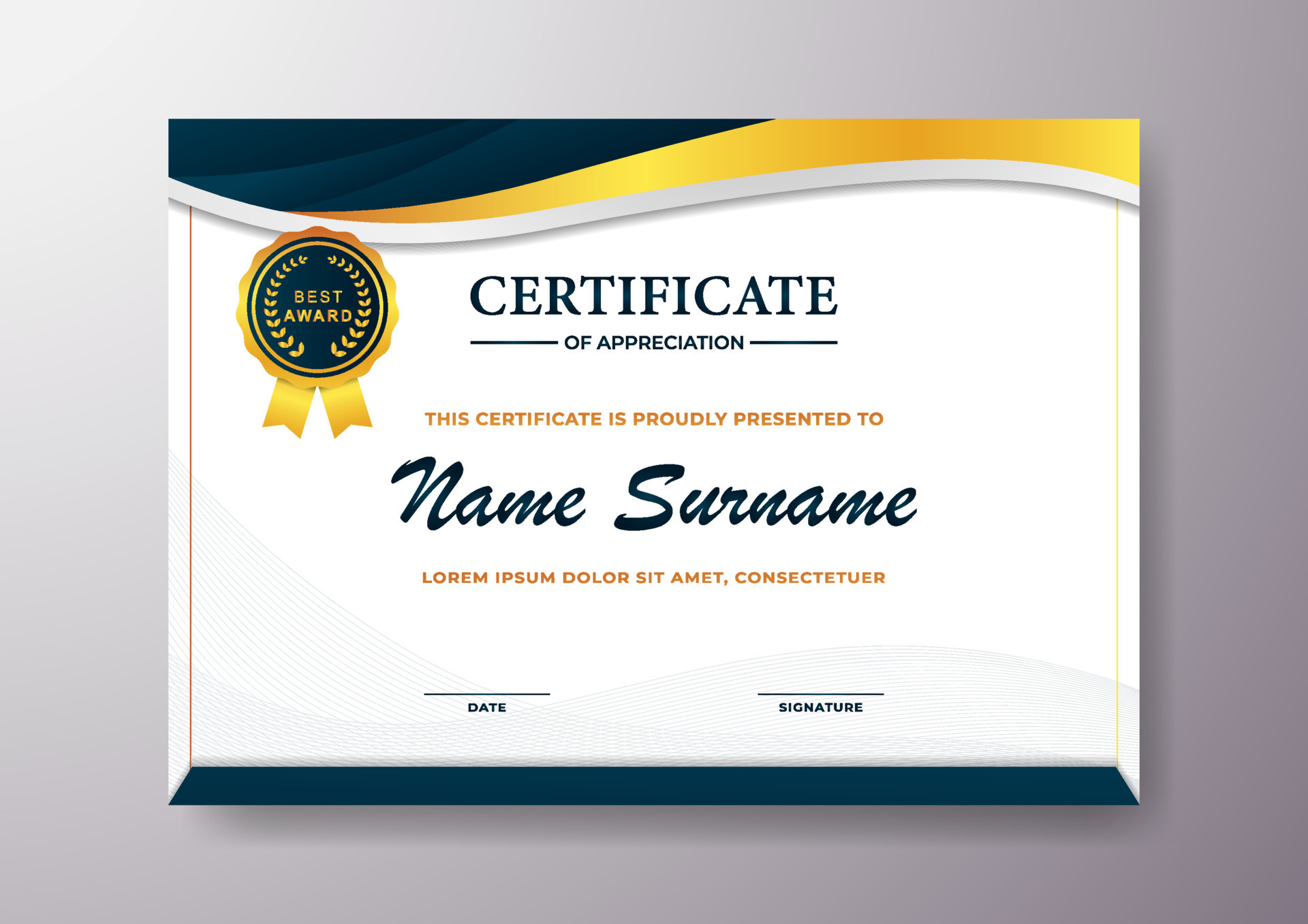 Beauty Certificate Template Vector Art Icons And Graphics For Free 