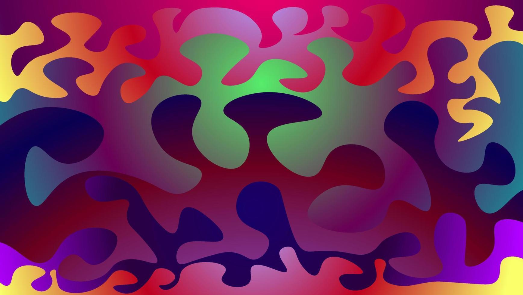 Abstract Colorful Fluid Background Design Template vector