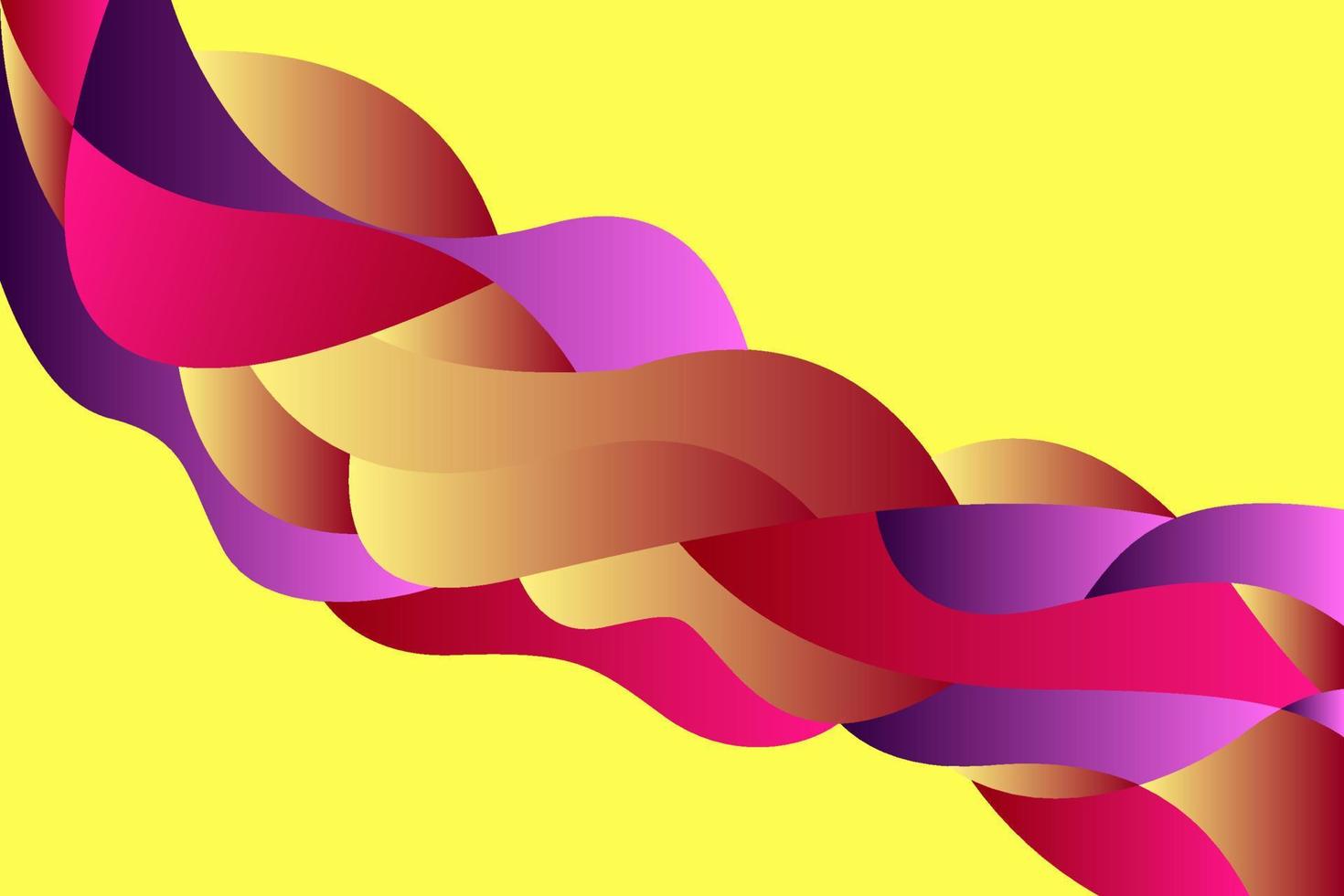 diseño de plantilla de fondo de onda colorida vector