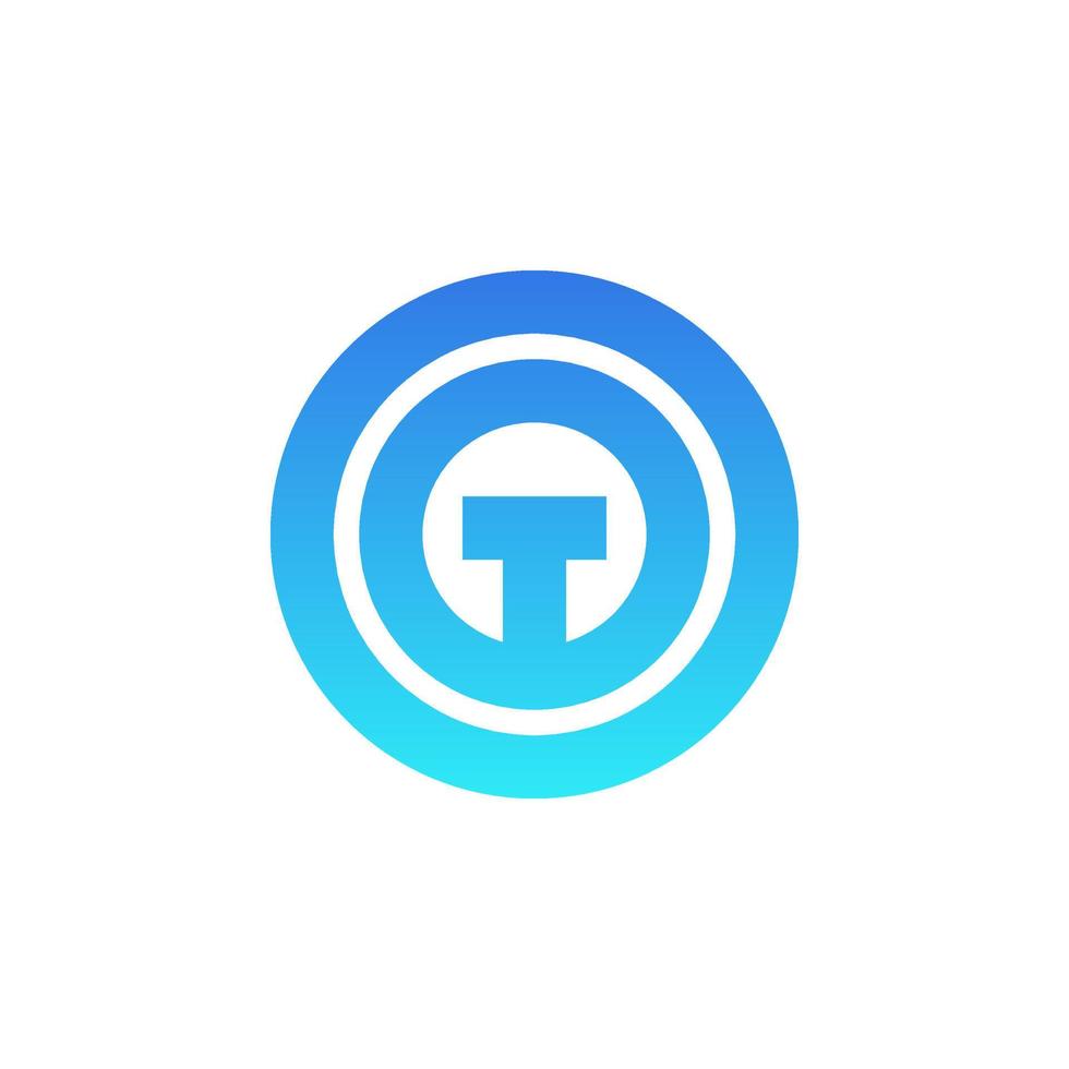 Letter T logo icon design template elements. vector illustration