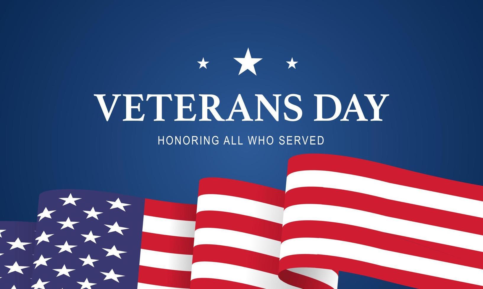 veterans day, November 11, honoring all who served, posters, modern design vector illustration