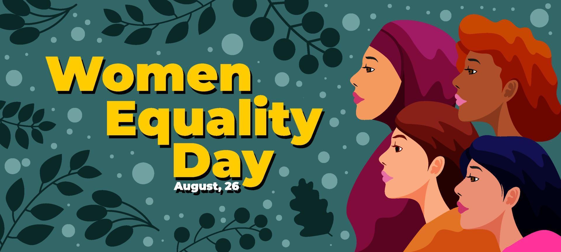 International Women Equality Day Concept vector