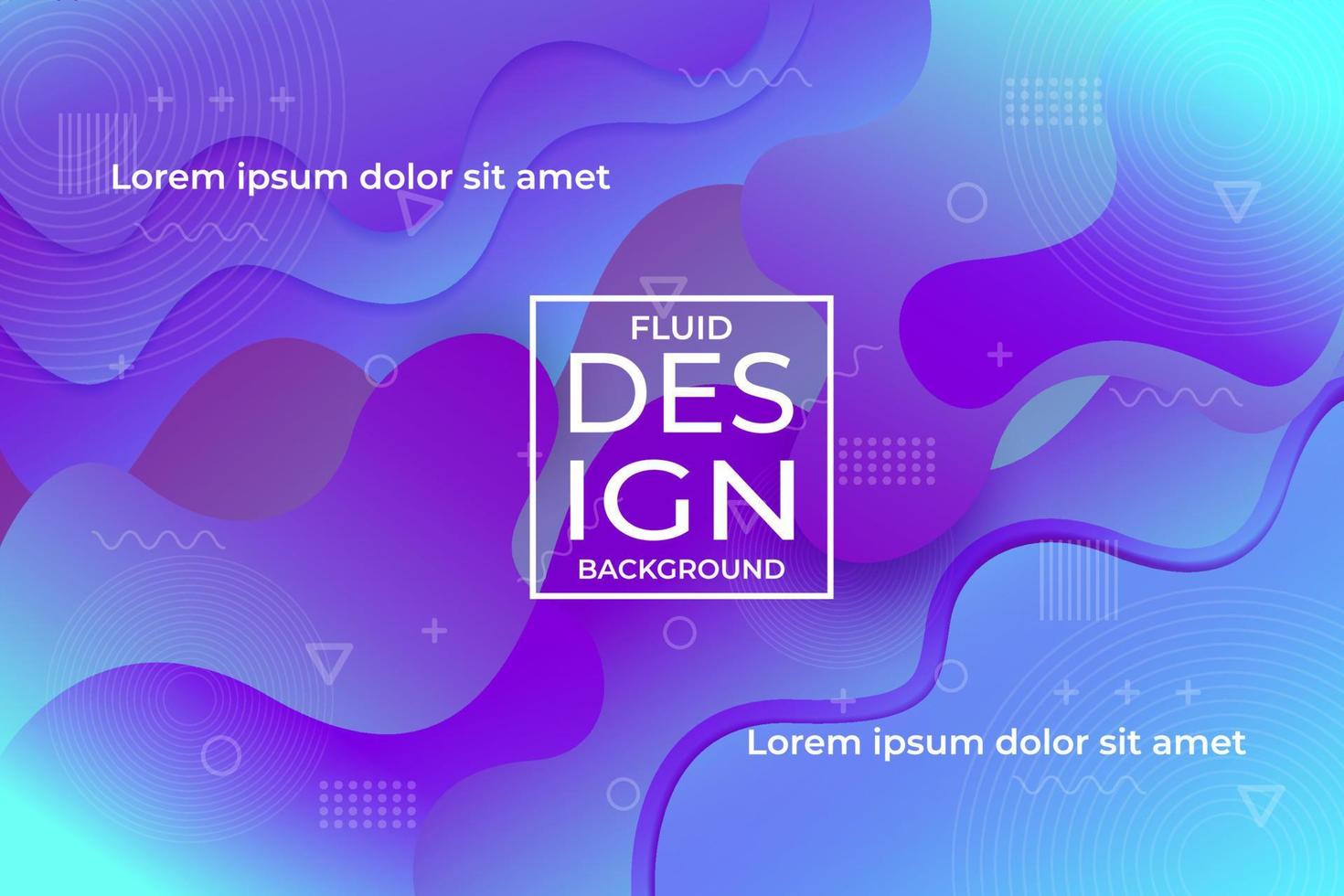 plantilla de diseño de fondo fluido colorido abstracto vector
