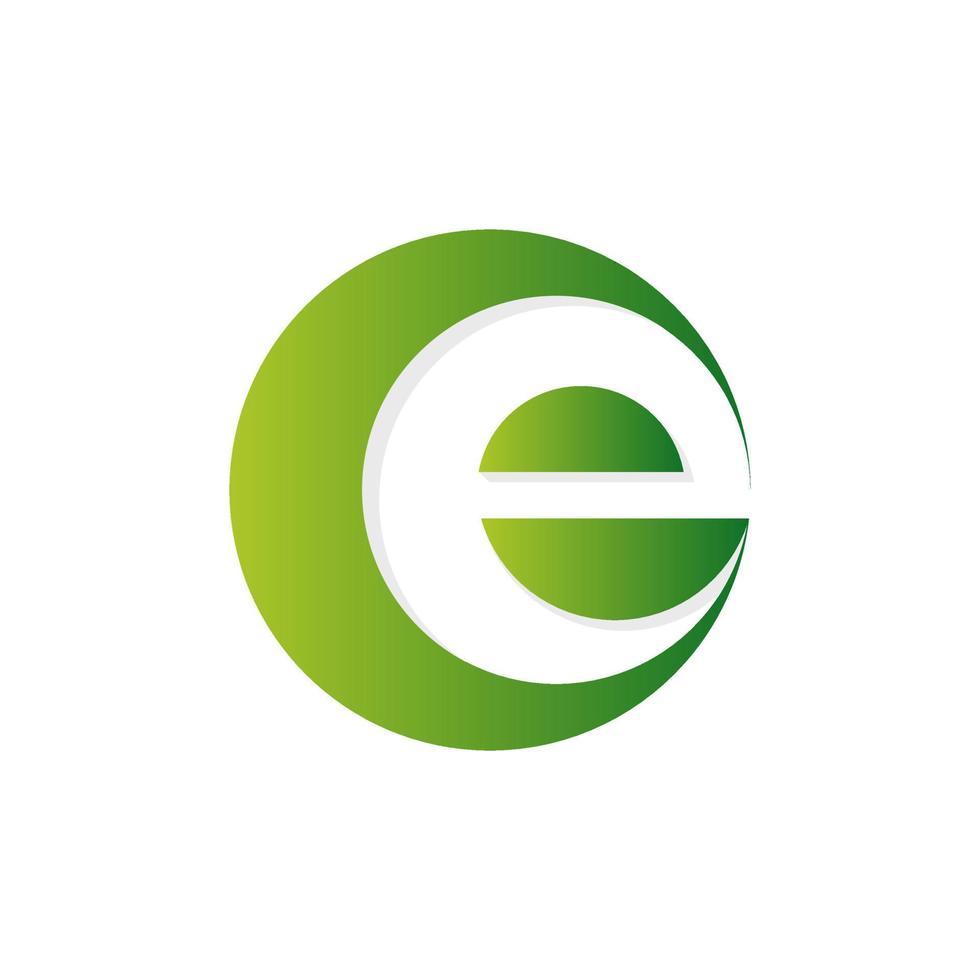 Letter E logo icon design element template. vector illustration