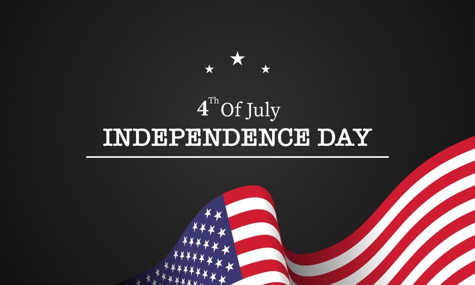 Fourth of July Independence Day. Vector illustration design
