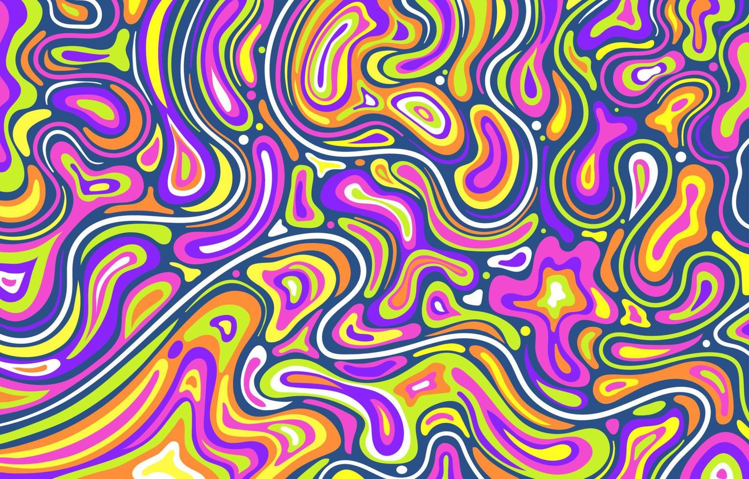 fondo psicodélico colorido abstracto vector