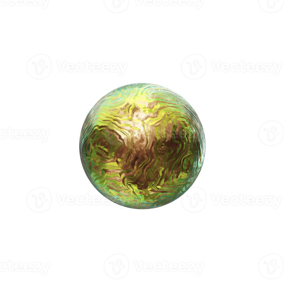 3D abstract art with surreal 3D organic balls. in a smooth and soft wave-like bio form in an aluminium-metal material photo