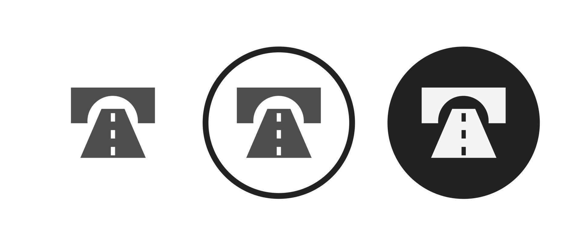 Tunnel road icon . web icon set . icons collection flat. Simple vector illustration.