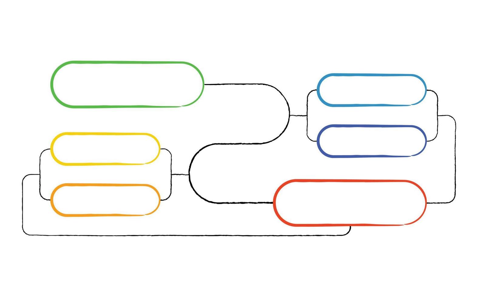 Linear Flowchart. Illustration of infographic business, graph and diagram planning vector