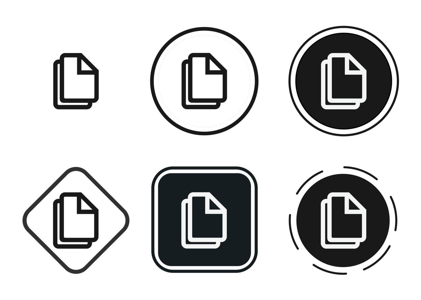 copy icon . web icon set . icons collection flat. Simple vector illustration.