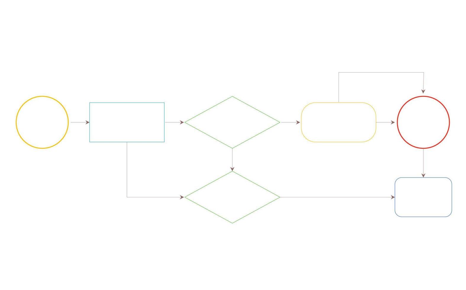 Linear Flowchart. Illustration of infographic business, graph and diagram planning vector