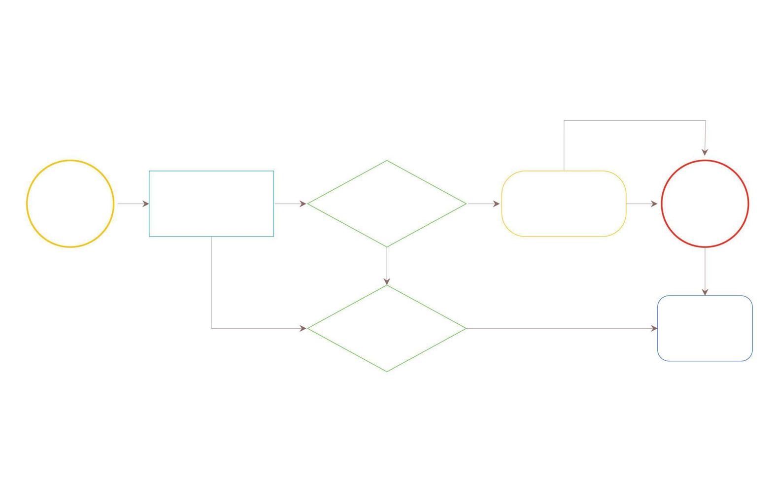 Linear Flowchart. Illustration of infographic business, graph and diagram planning vector