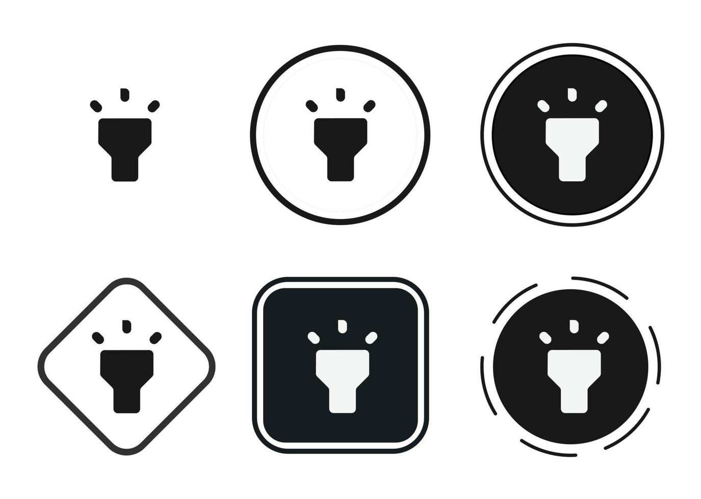 flash light icon . web icon set . icons collection flat. Simple vector illustration.