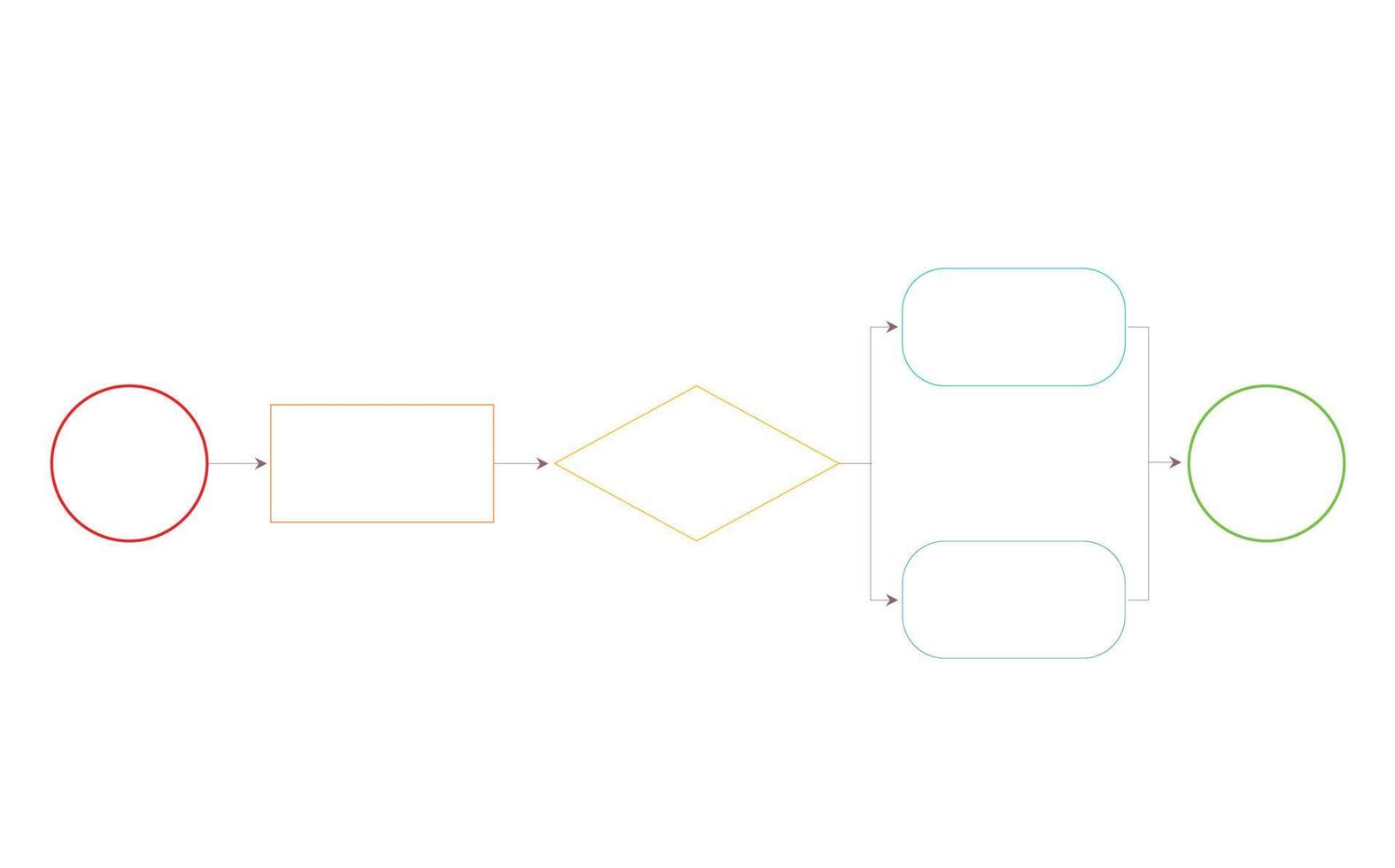 Linear Flowchart. Illustration of infographic business, graph and diagram planning vector