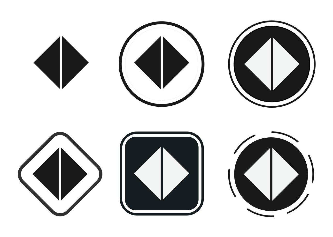 arrow dropleft dropright icon . web icon set . icons collection flat. Simple vector illustration.