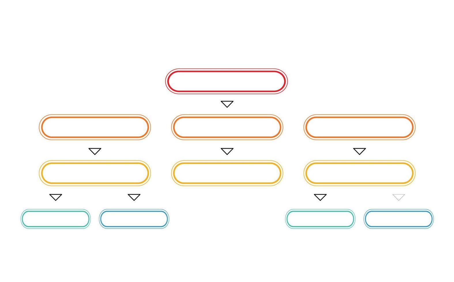 Linear Flowchart. Illustration of infographic business, graph and diagram planning vector