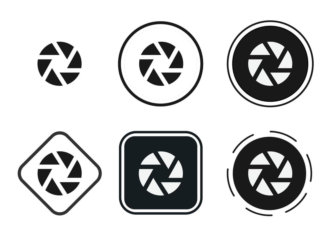 aperture icon . web icon set . icons collection flat. Simple vector illustration.