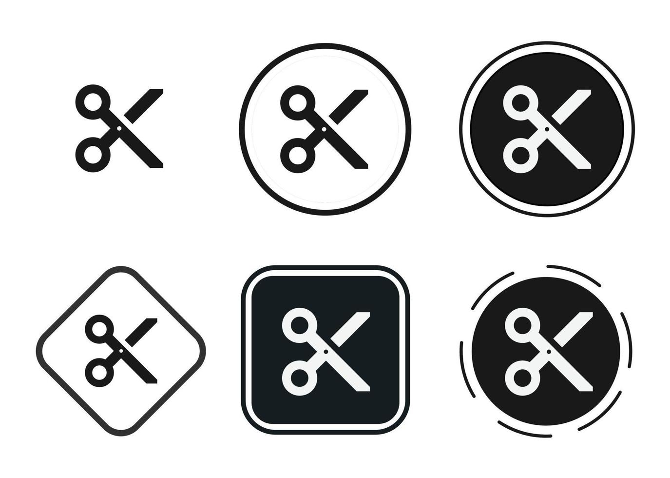 cut icon . web icon set . icons collection flat. Simple vector illustration.