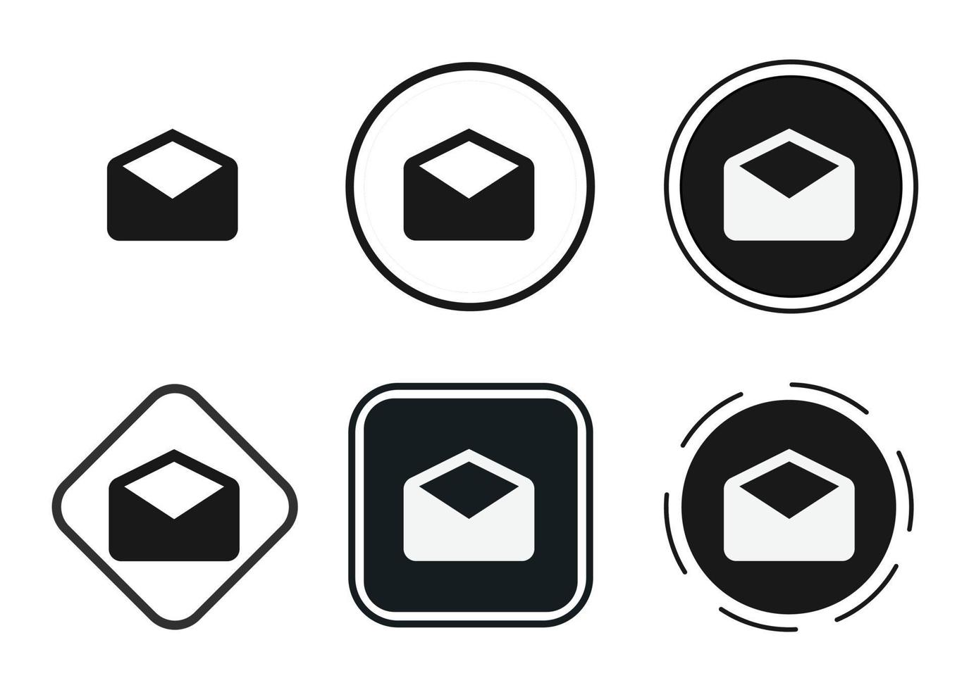 mail open icon . web icon set . icons collection flat. Simple vector illustration.