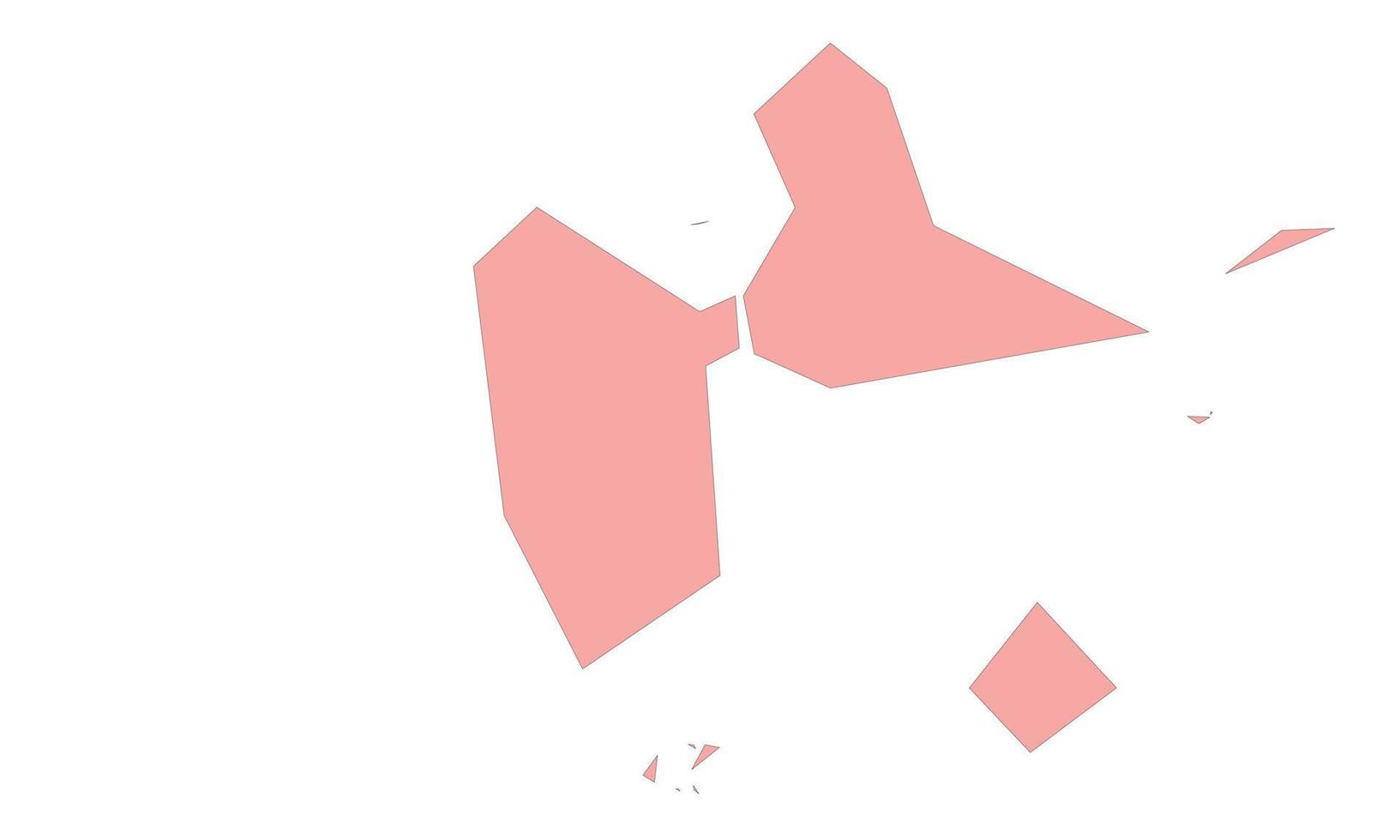 Map of Guadaloupe vector