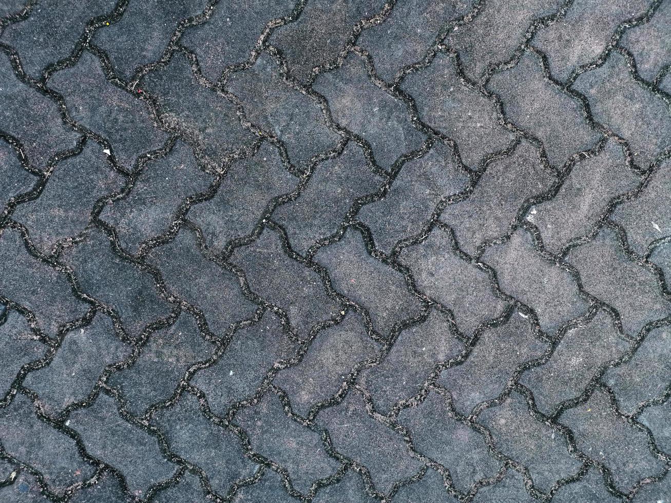 Brick block worm floor, Texture, background, Top view photo