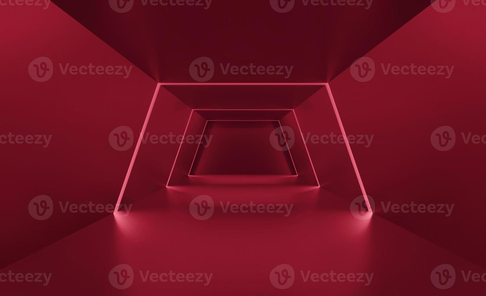 3d rendering of red glowing neon light abstract background, sci-fi, technology concept, product display, showroom, Illustration, wallpaper photo