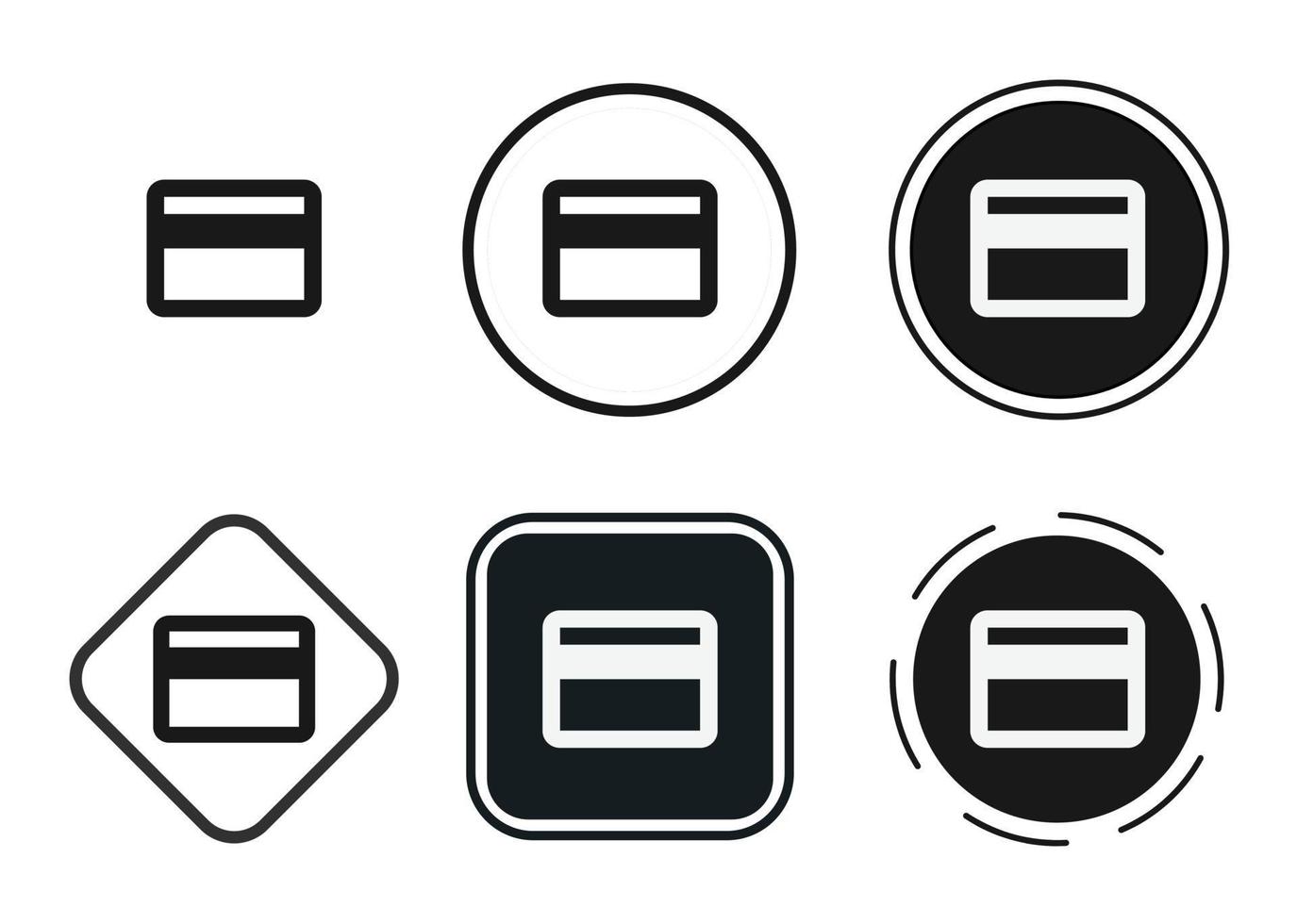 card icon . web icon set . icons collection flat. Simple vector illustration.