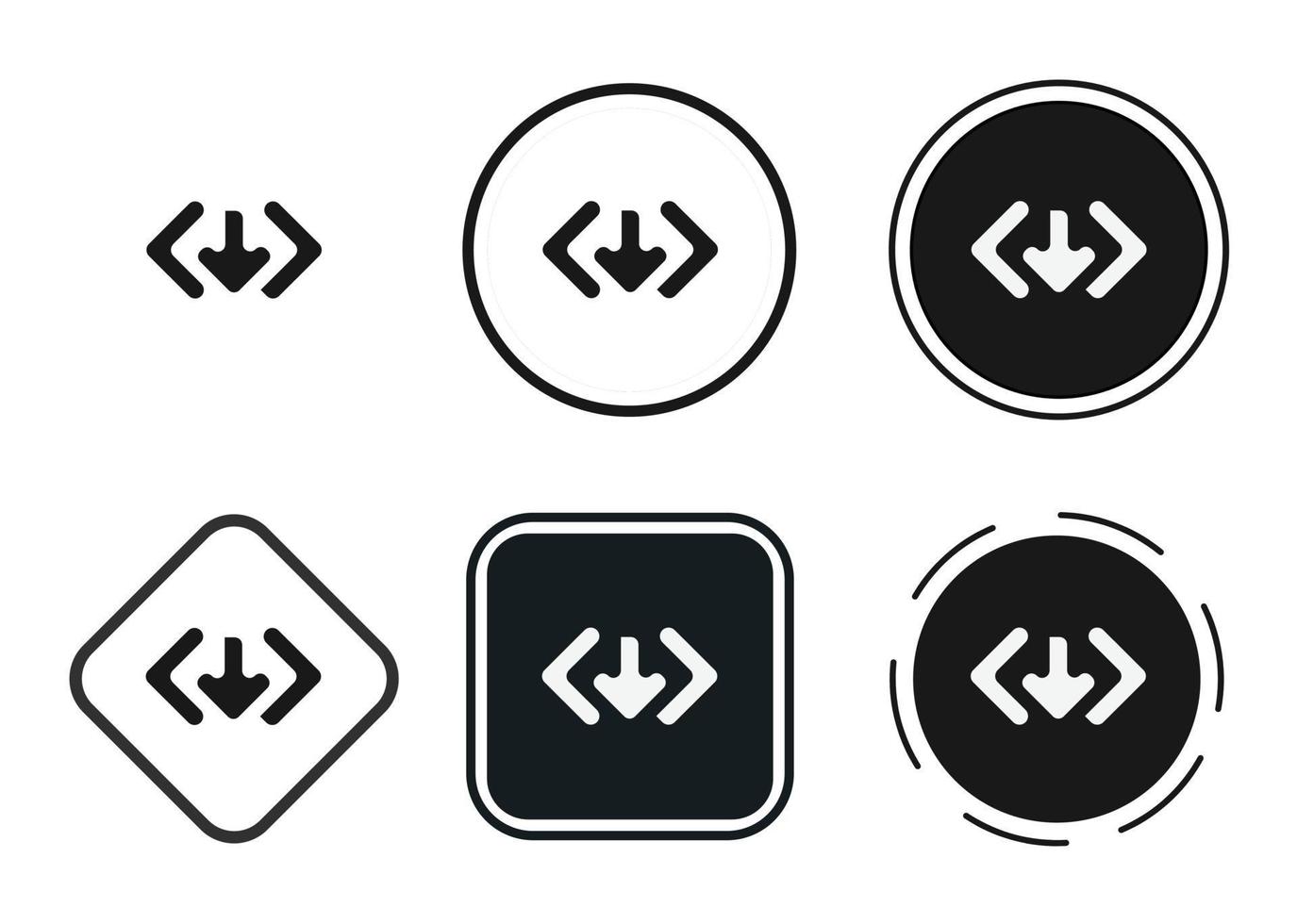 code download icon . web icon set . icons collection flat. Simple vector illustration.