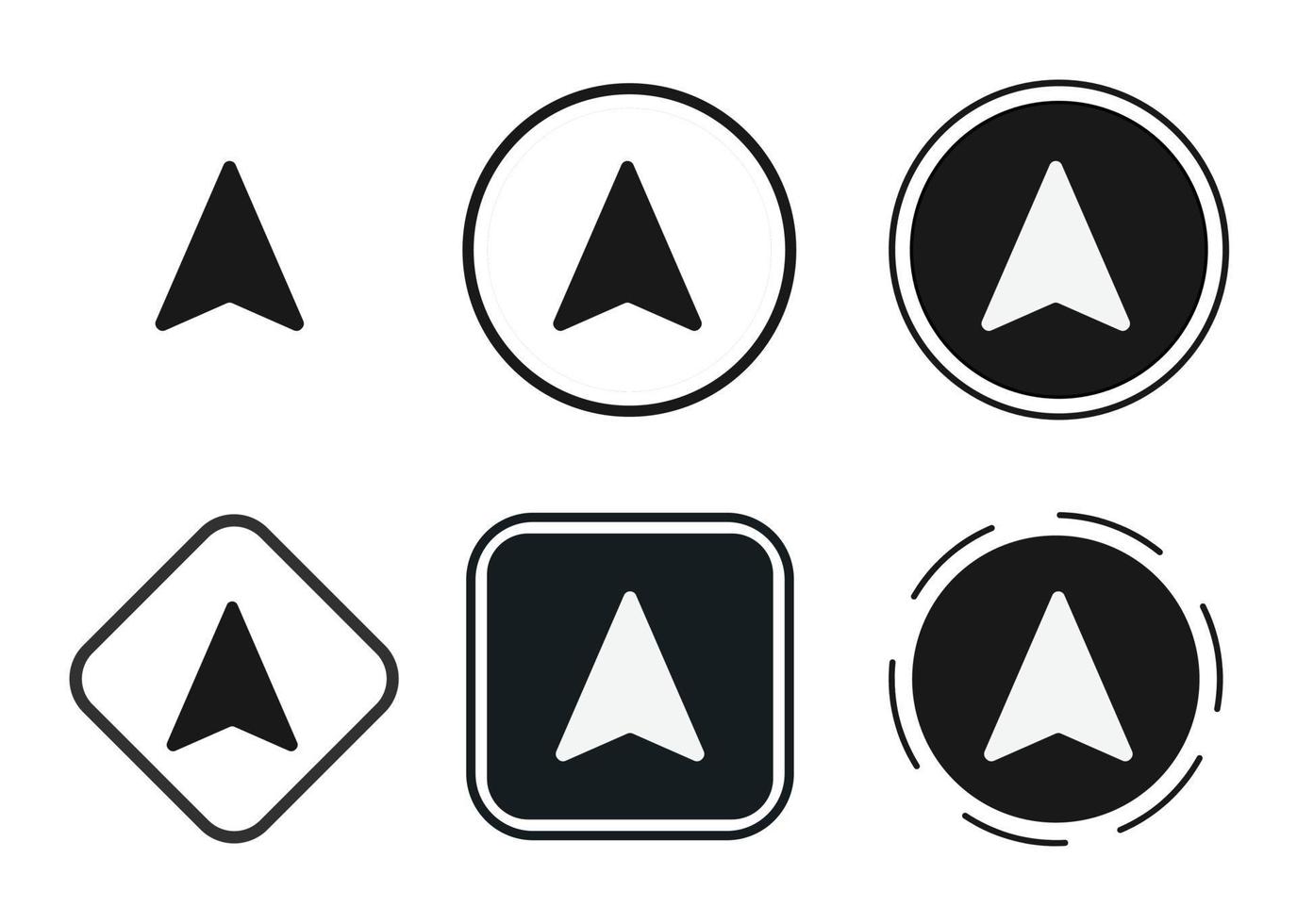 navigate icon . web icon set . icons collection flat. Simple vector illustration.
