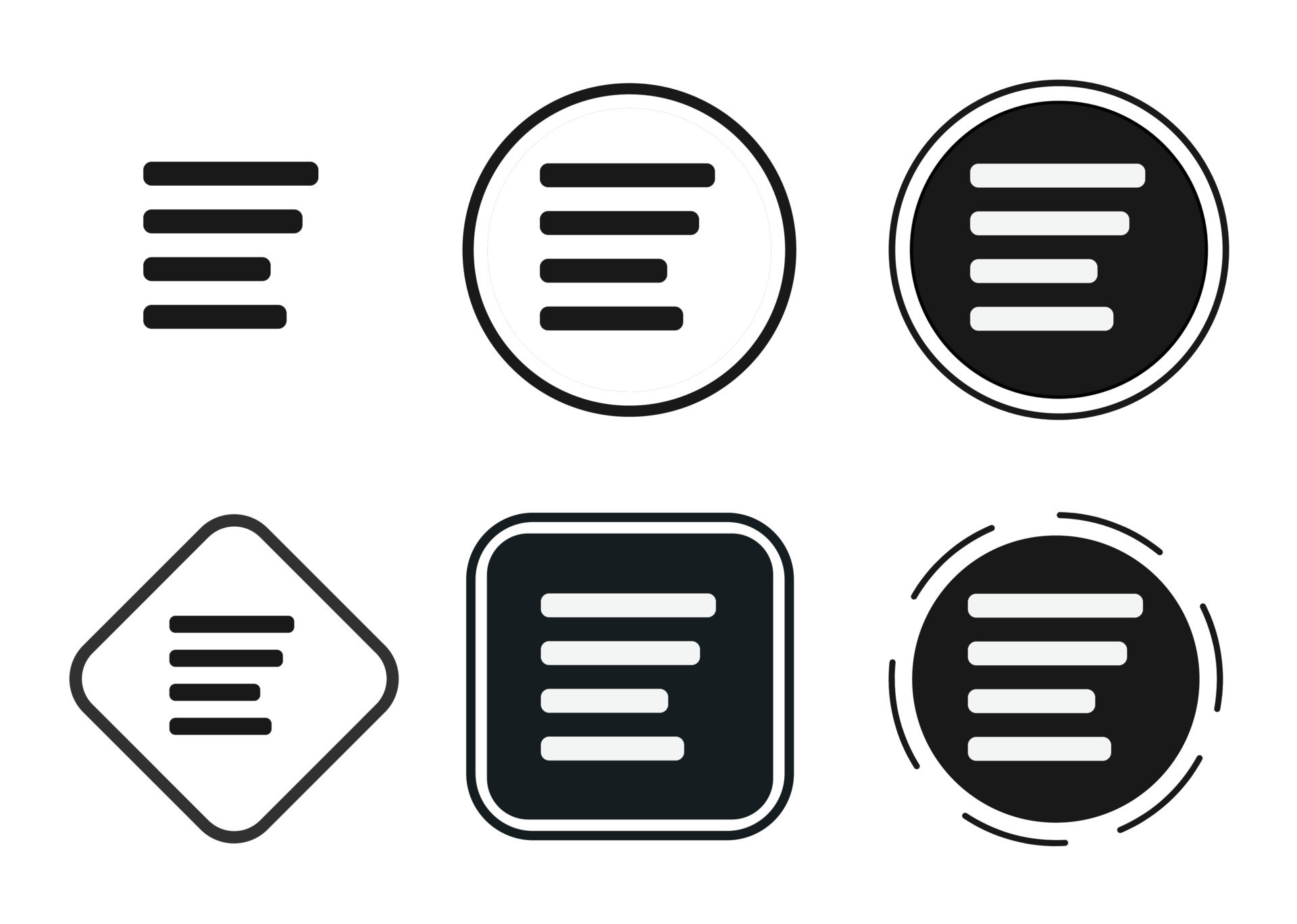 list icon . web icon set . icons collection flat. Simple vector ...