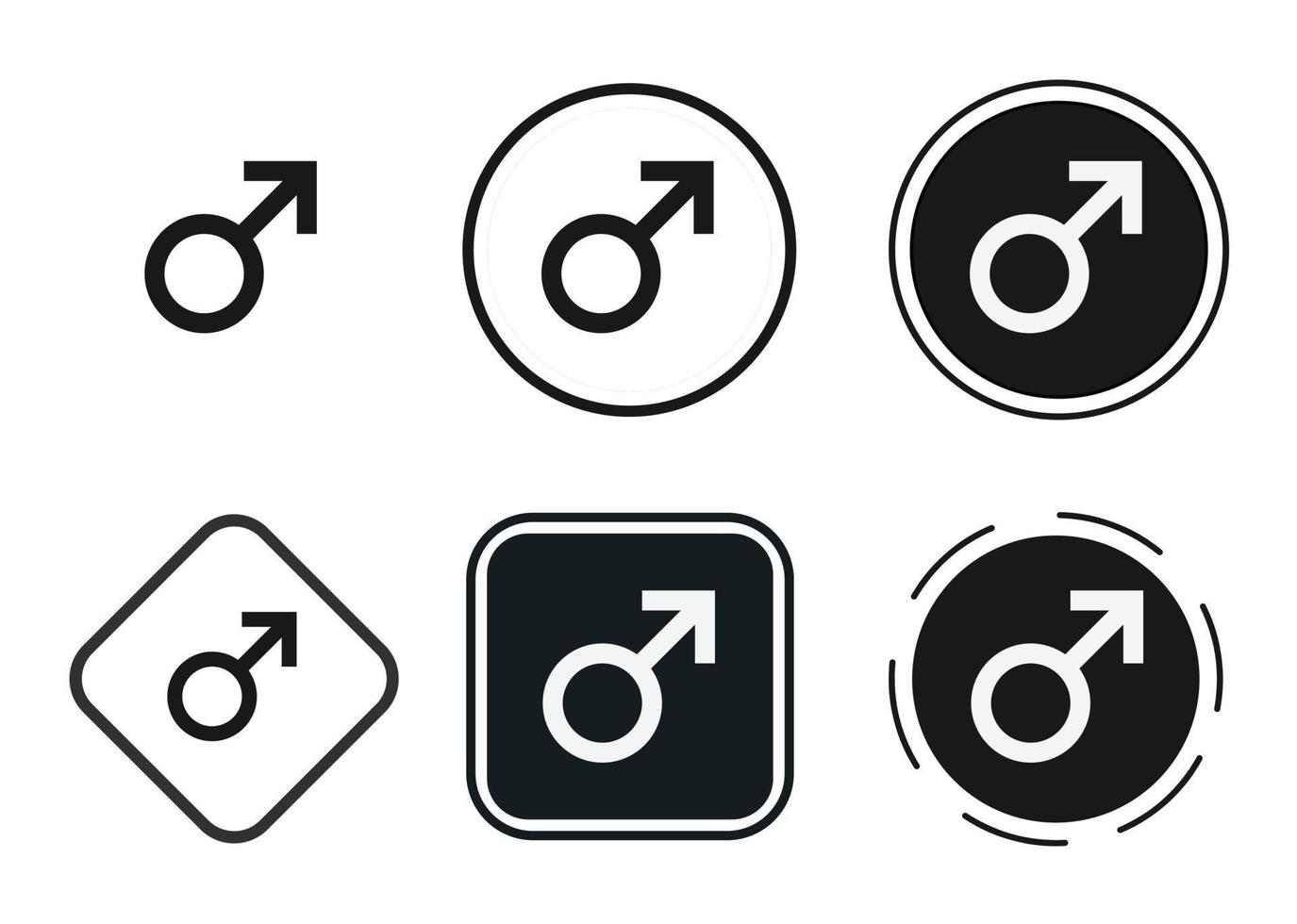 male icon . web icon set . icons collection flat. Simple vector illustration.