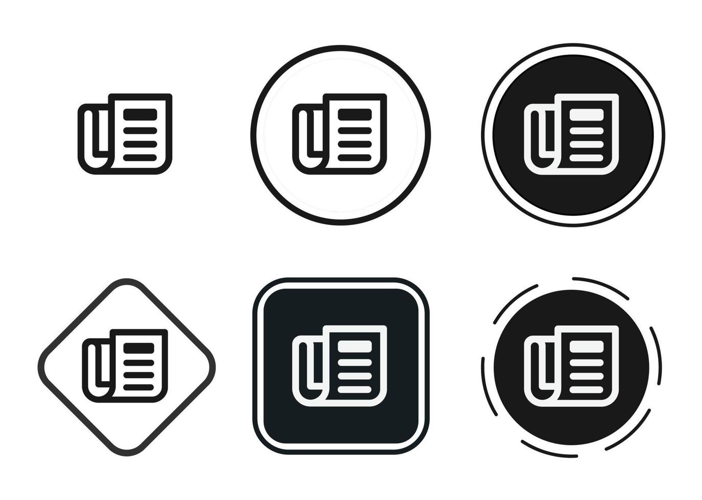 paper icon . web icon set . icons collection flat. Simple vector illustration.