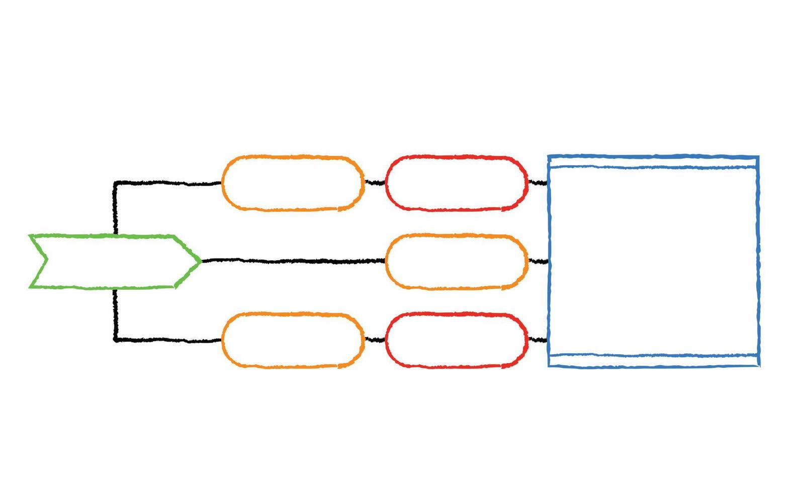 diagrama de flujo lineal. ilustración de negocios infográficos, gráficos y planificación de diagramas vector