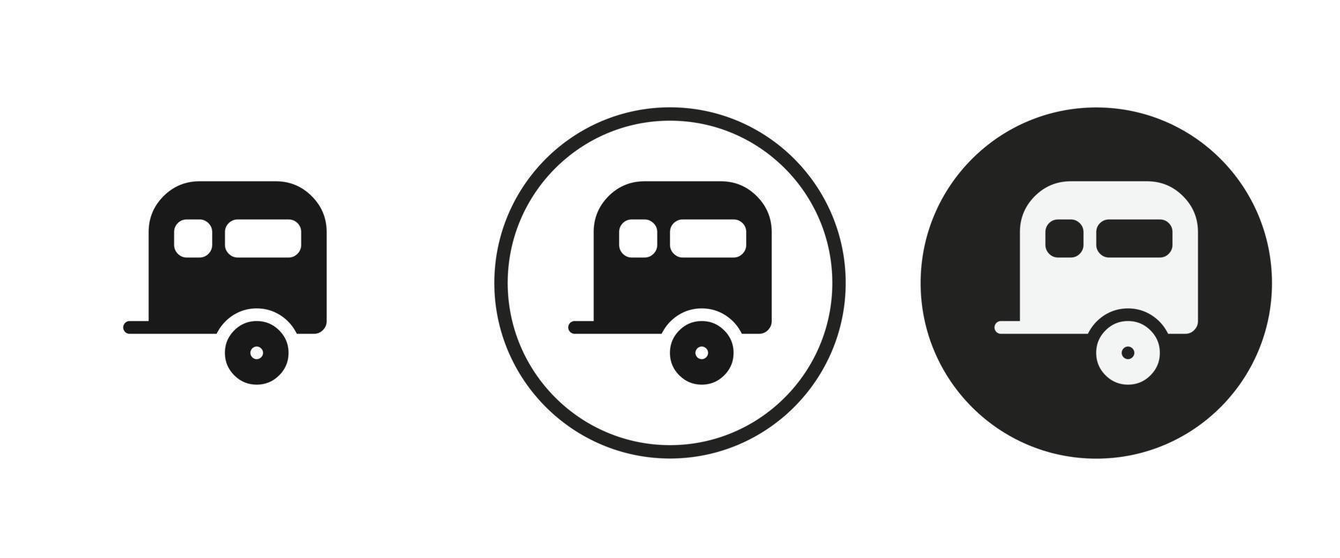 caravan icon . web icon set . icons collection flat. Simple vector illustration.