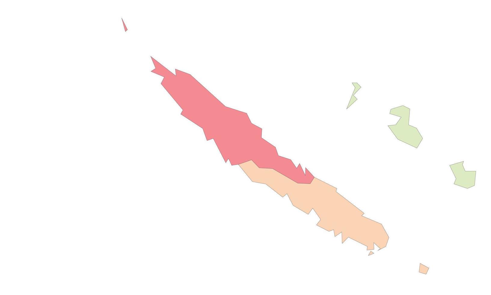 mapa de nueva caledonia vector