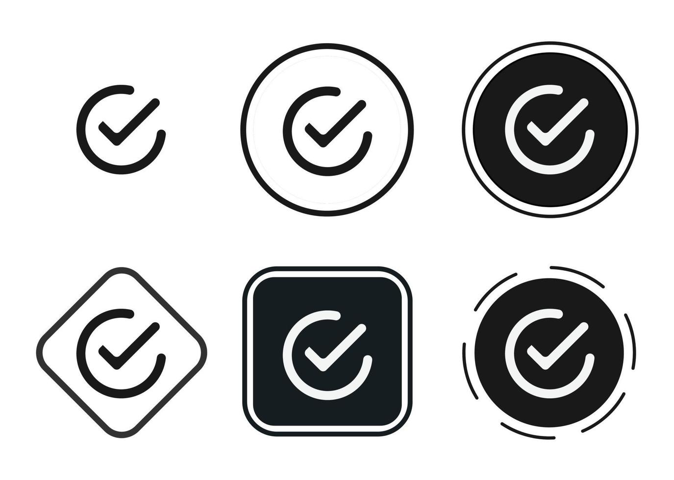 checkmark circle outline icon . web icon set . icons collection flat. Simple vector illustration.