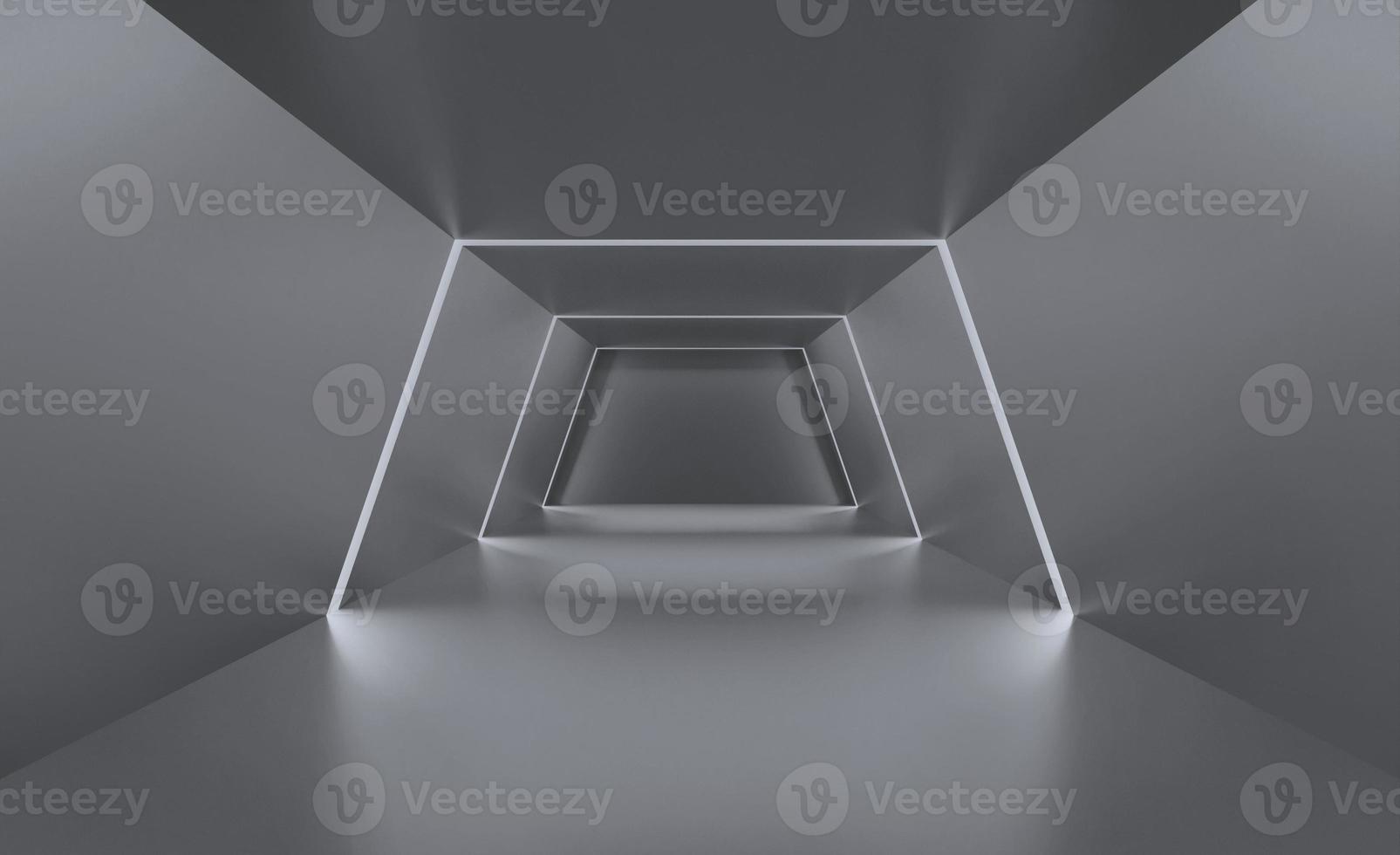 3d rendering of Silver glowing neon light abstract background, sci-fi, technology concept, product display, showroom, Illustration, wallpaper photo