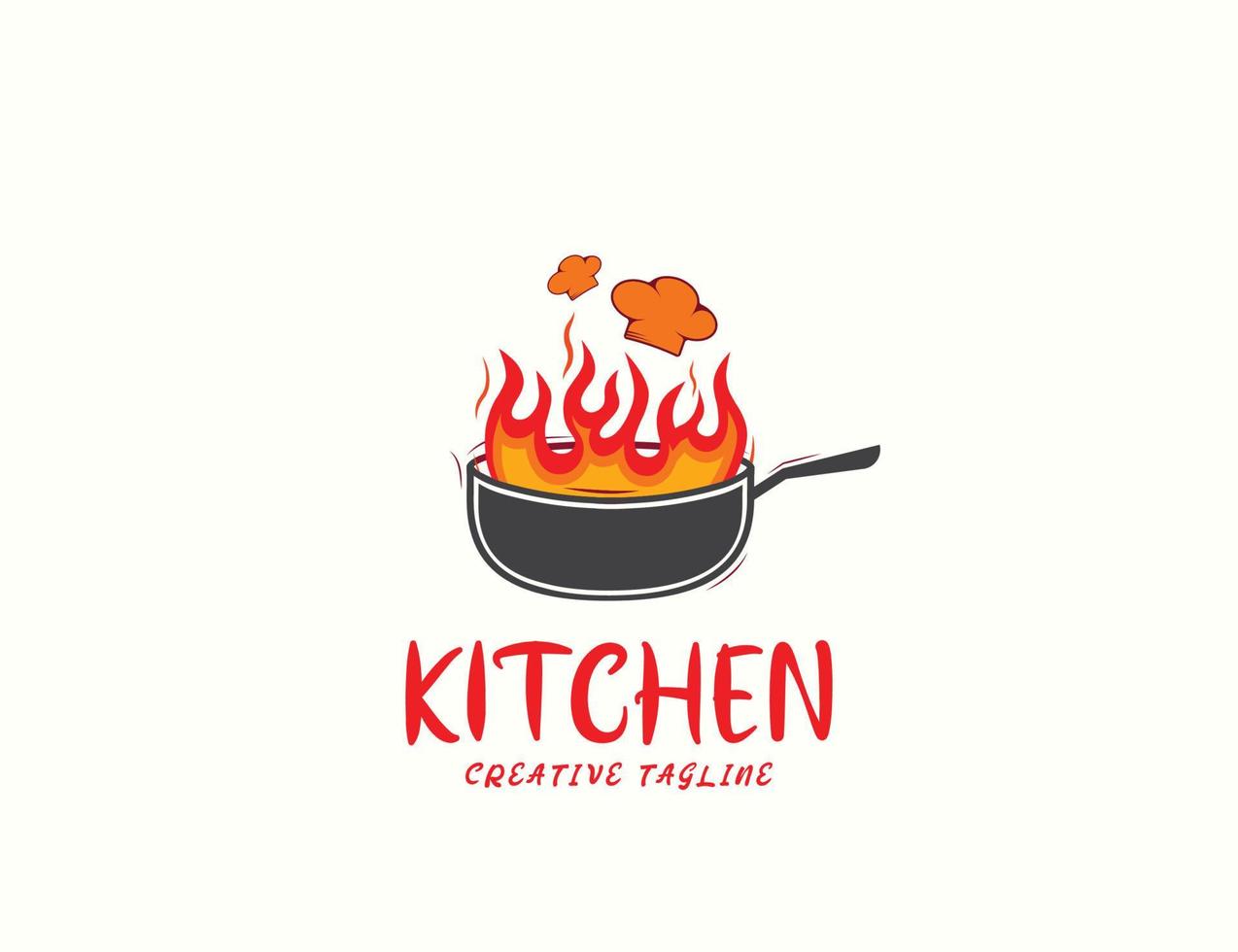 diseño de logotipo de cocina de cocina vector