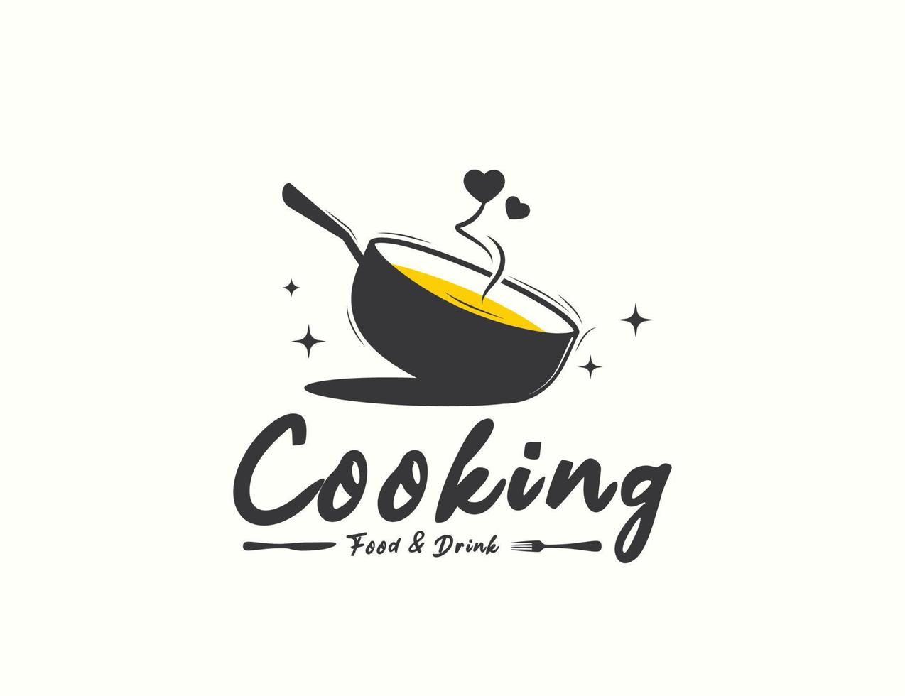 diseño de logotipo de cocina vector