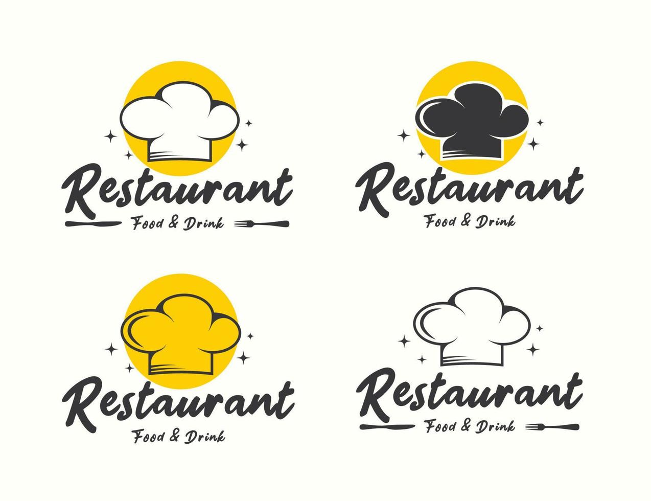 Restaurant logo design vector