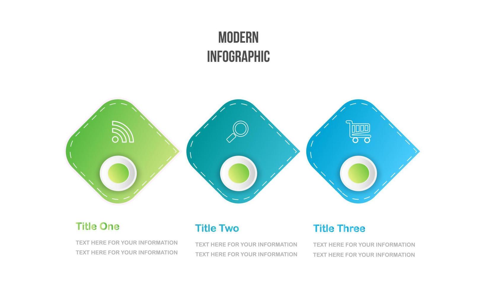 modern infographic template for presentation report vector