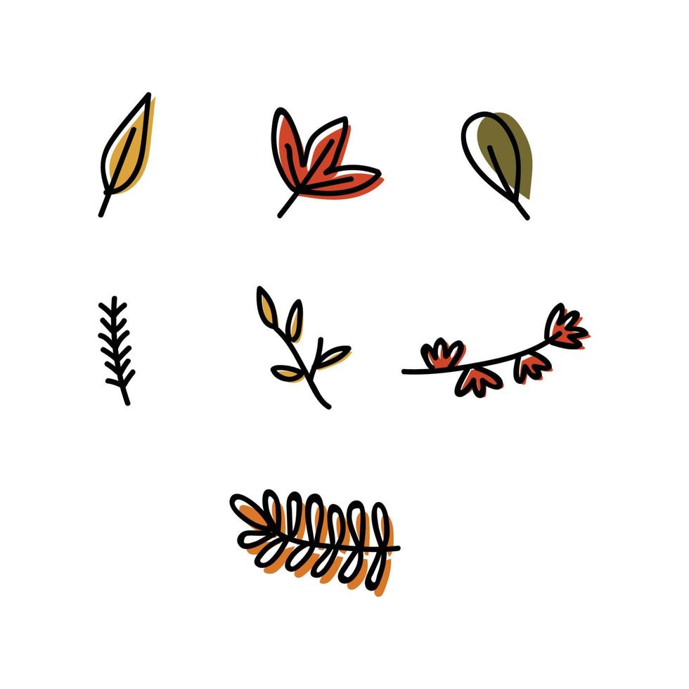 ilustración de paquete de otoño vector