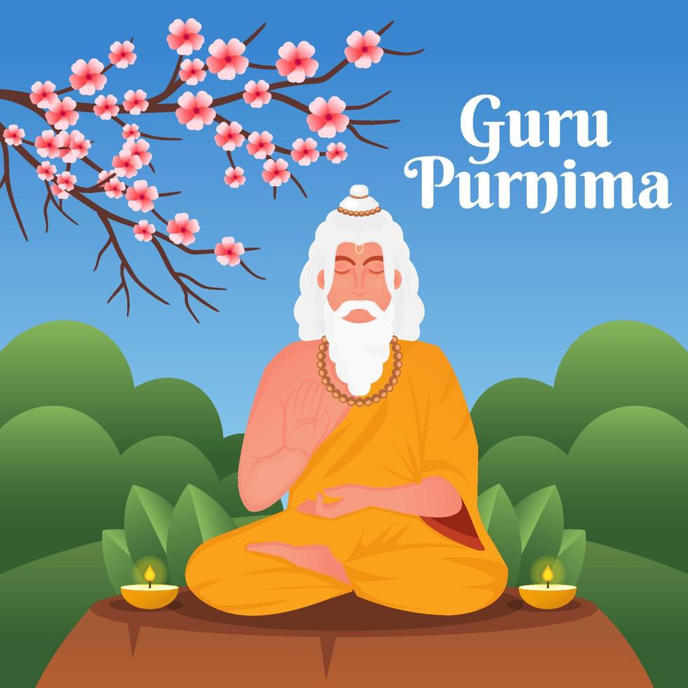 gradient guru purnima celebration illustration 8213139 Vector Art at  Vecteezy