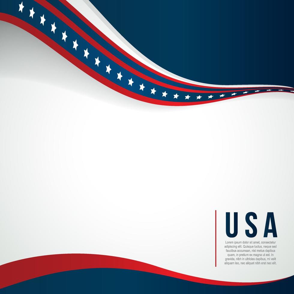 4th of July happy independence day holiday background vector