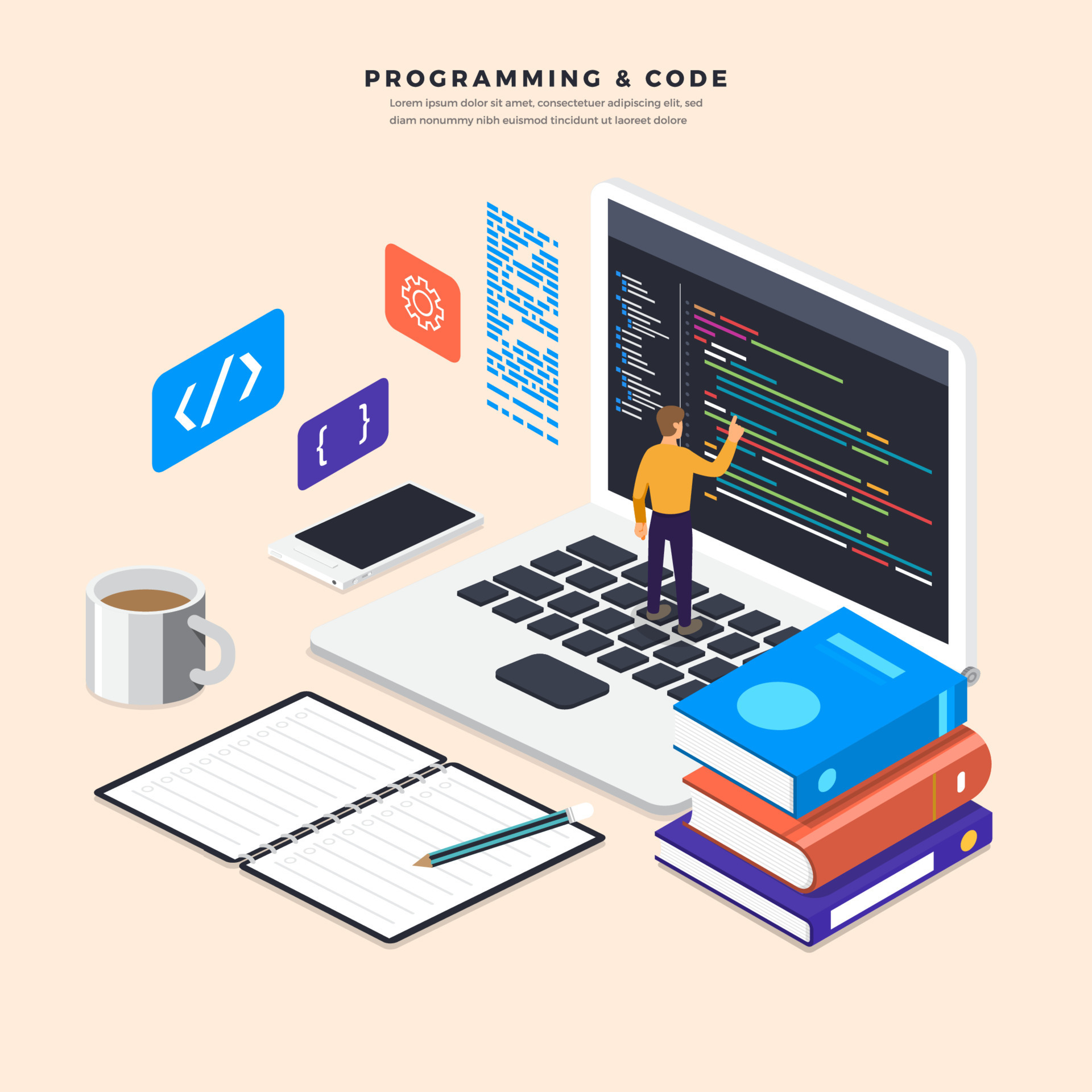 Web Developer Vector Art, Icons, and Graphics for Free Download
