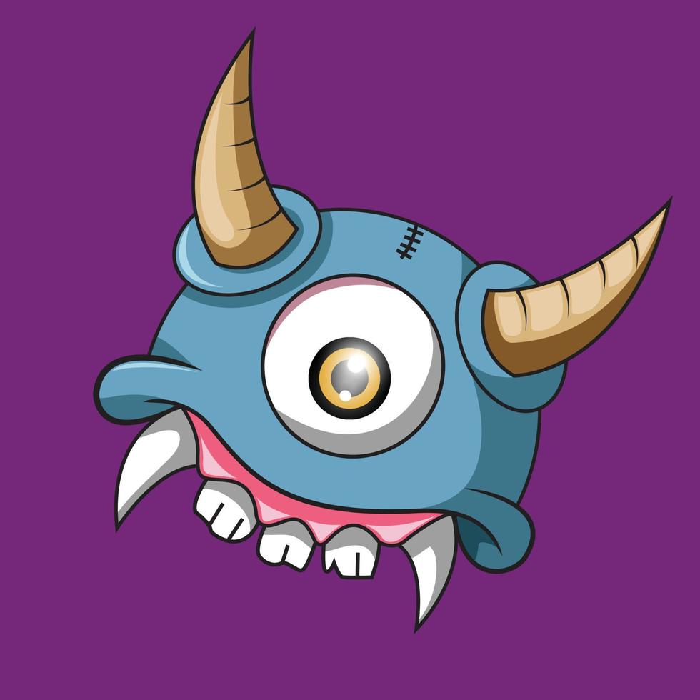 the one-eyed monster figure vector