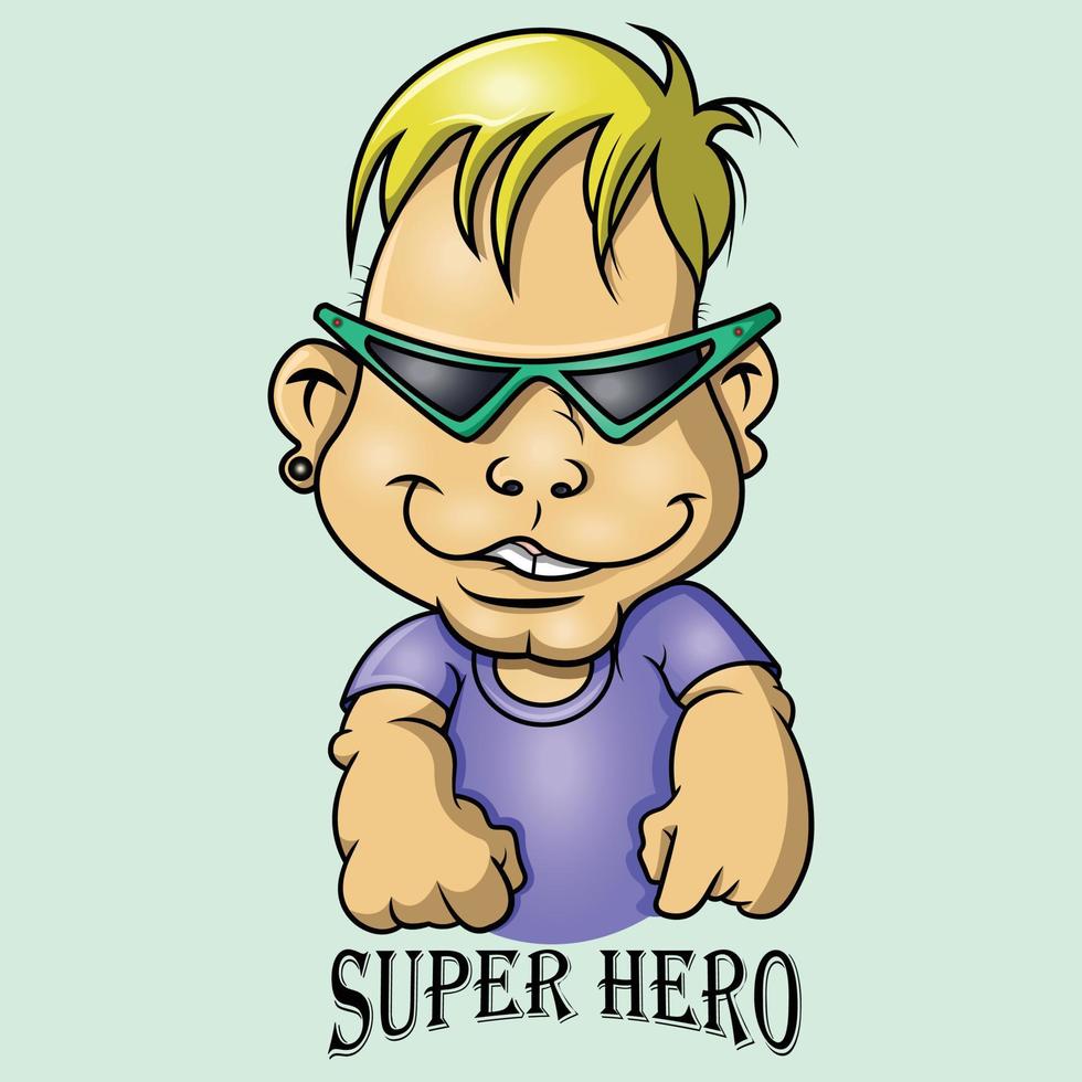 Super heroes in the family vector