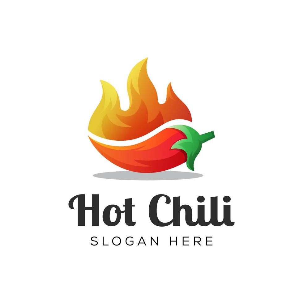 hot chili logo design vector template